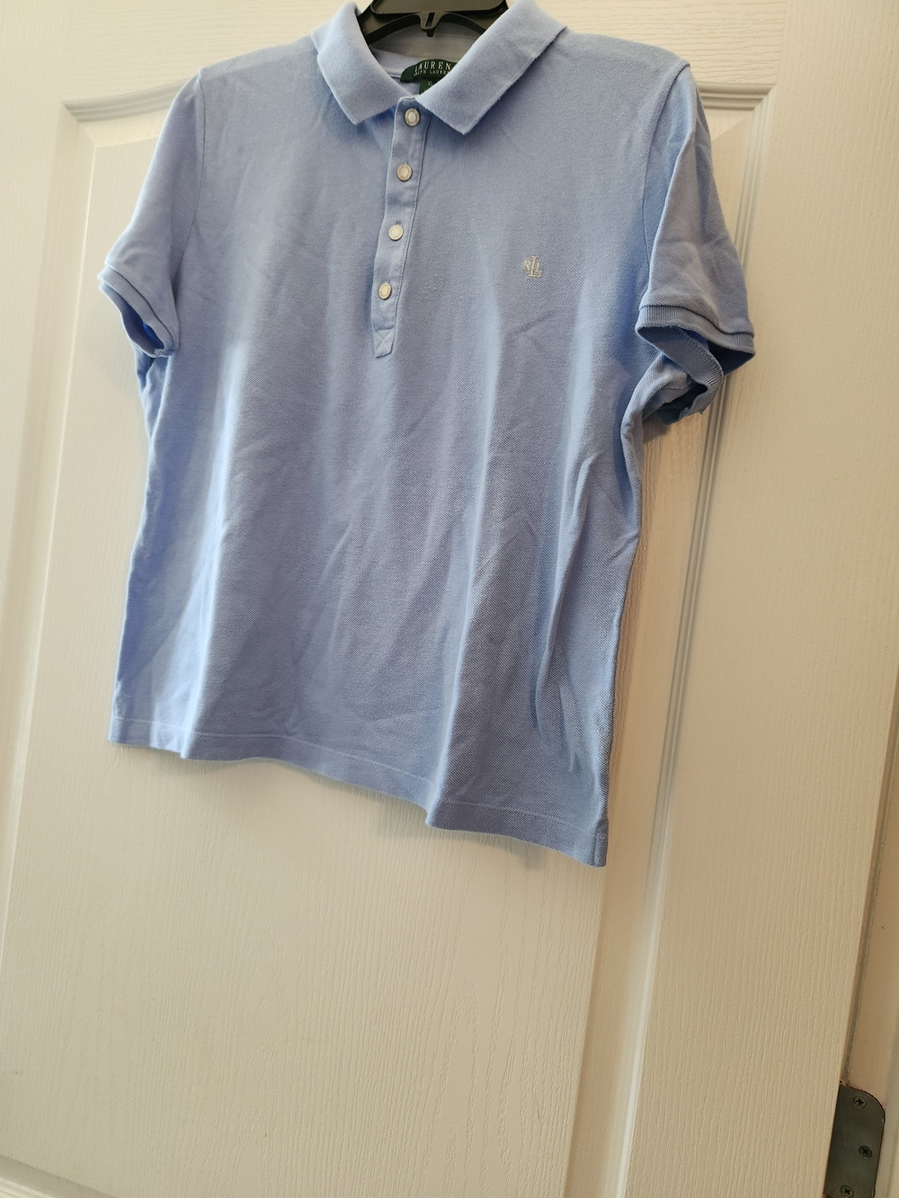 Lauren Ralph Lauren Pale Blue Men’s Polo Shirt with Subtle Logo